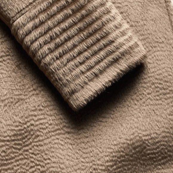 Brand New SENTALER SURI ALPACA LONG NOTCHED COLLAR WRAP COAT - Picture 2 of 3